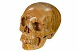 Realistic, Polished Picture Jasper Skull #151150-2